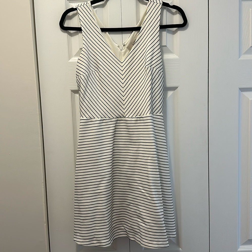 Loft, size 0 black and white dress